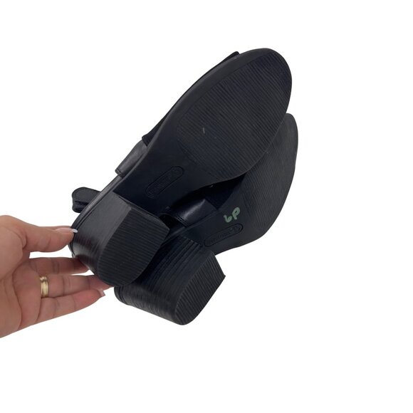 Baretraps Womens Black Open-Toe Slingback Sandals SZ 10 Stud Accent Side Zippers - Picture 5 of 13